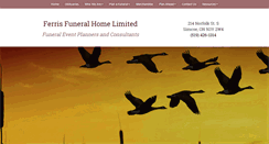 Desktop Screenshot of ferrisfuneral.com